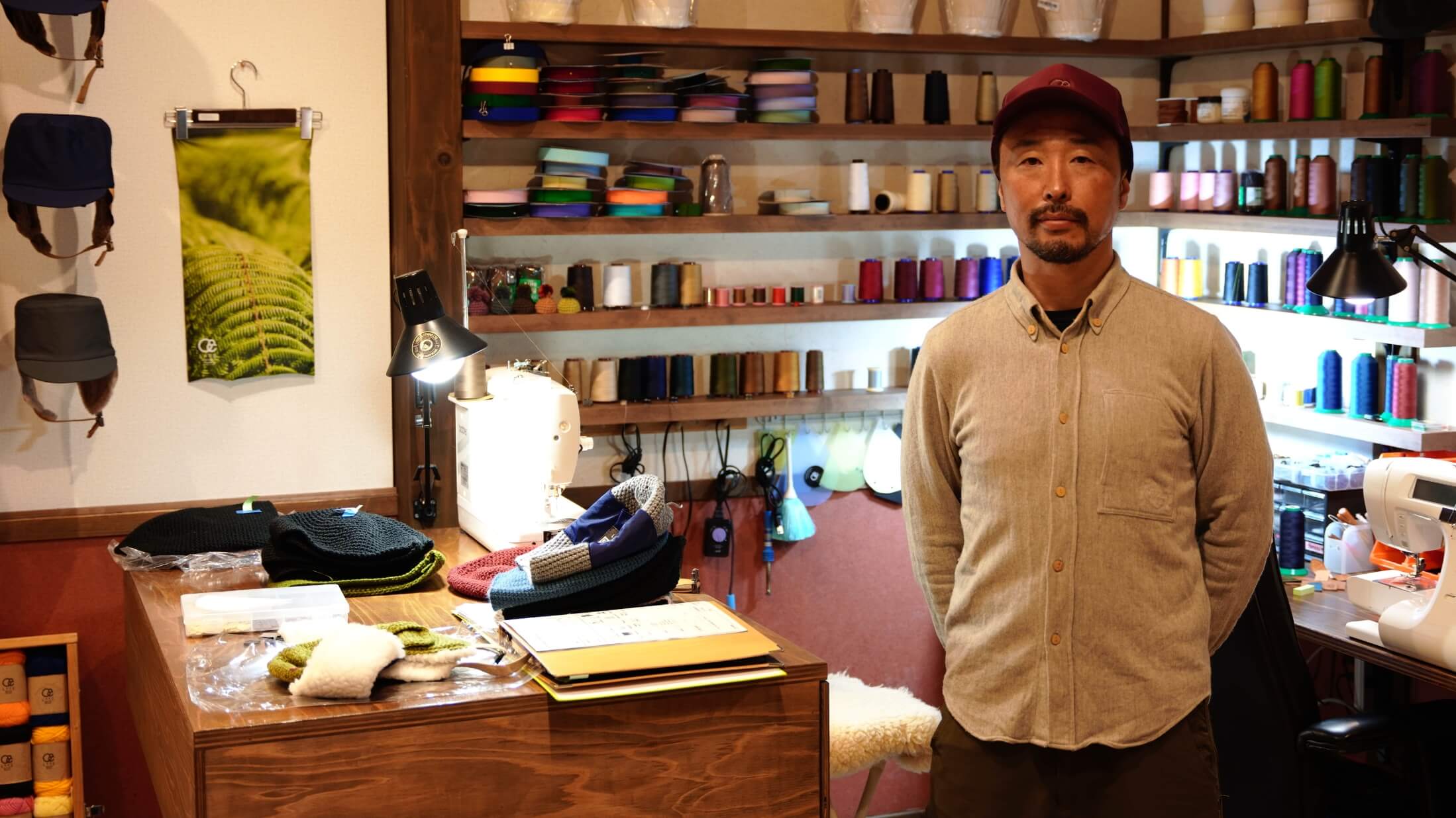 尾花沢市初の帽子専門店開業。雪山用帽子を創り続ける理由