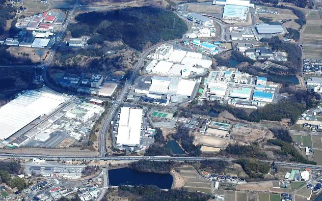 工業団地航空写真