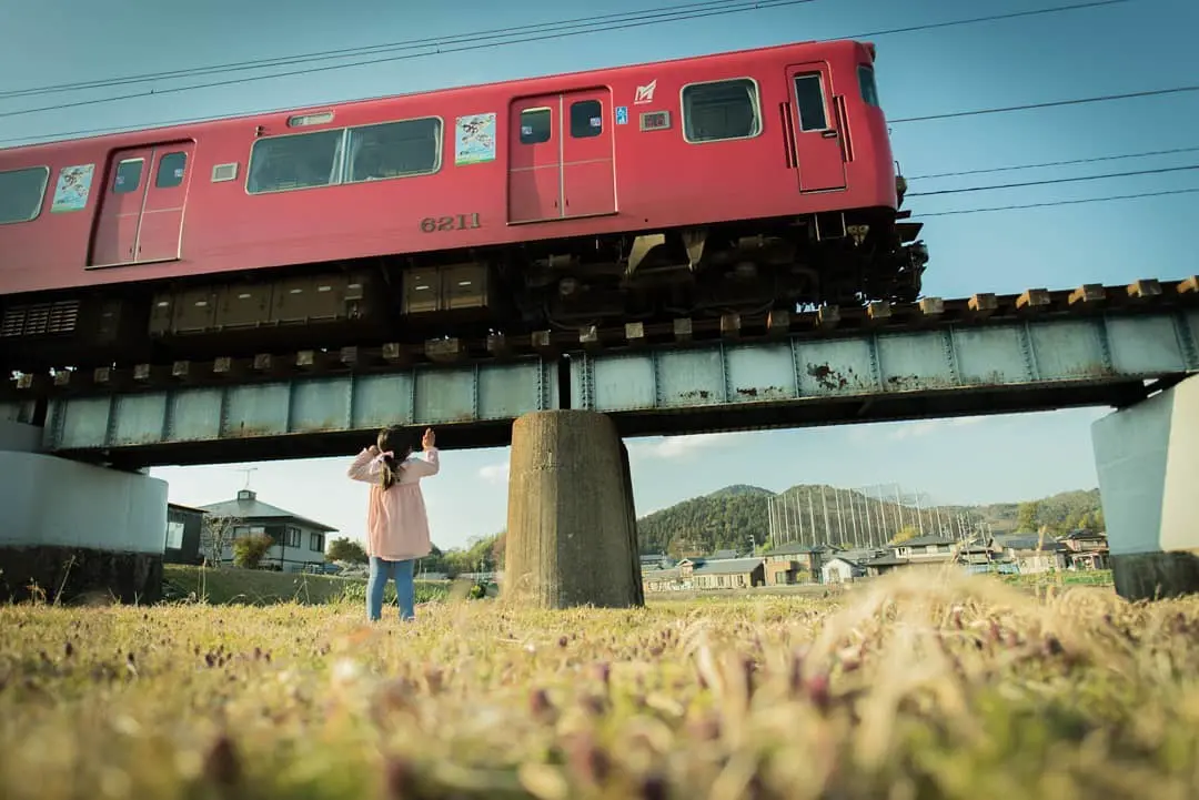 御嵩町を東西に走る名鉄広見線