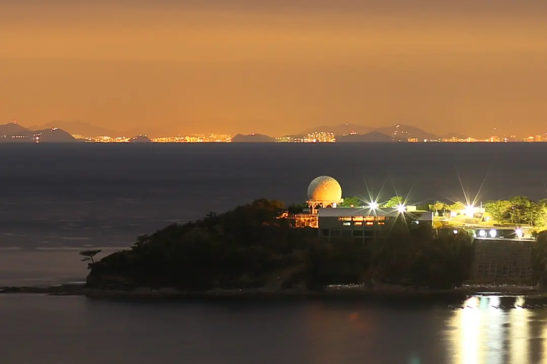 韓国展望所からのプサン夜景