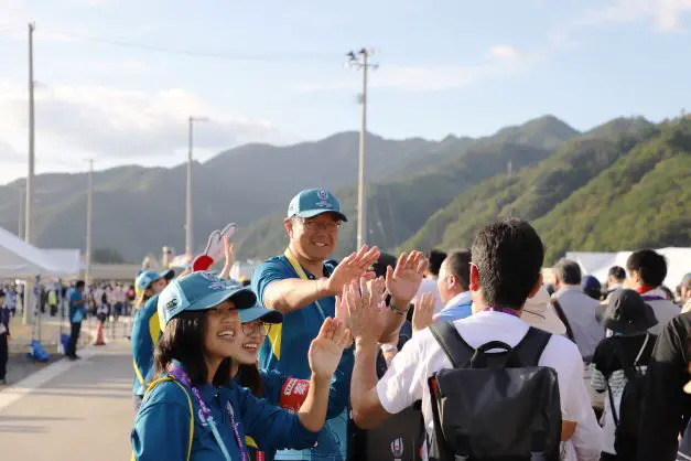 桜庭さんとボランティア＠2019RWC
