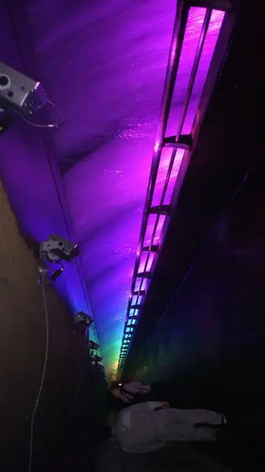 ダムのライトアップ「錦秋湖大滝」