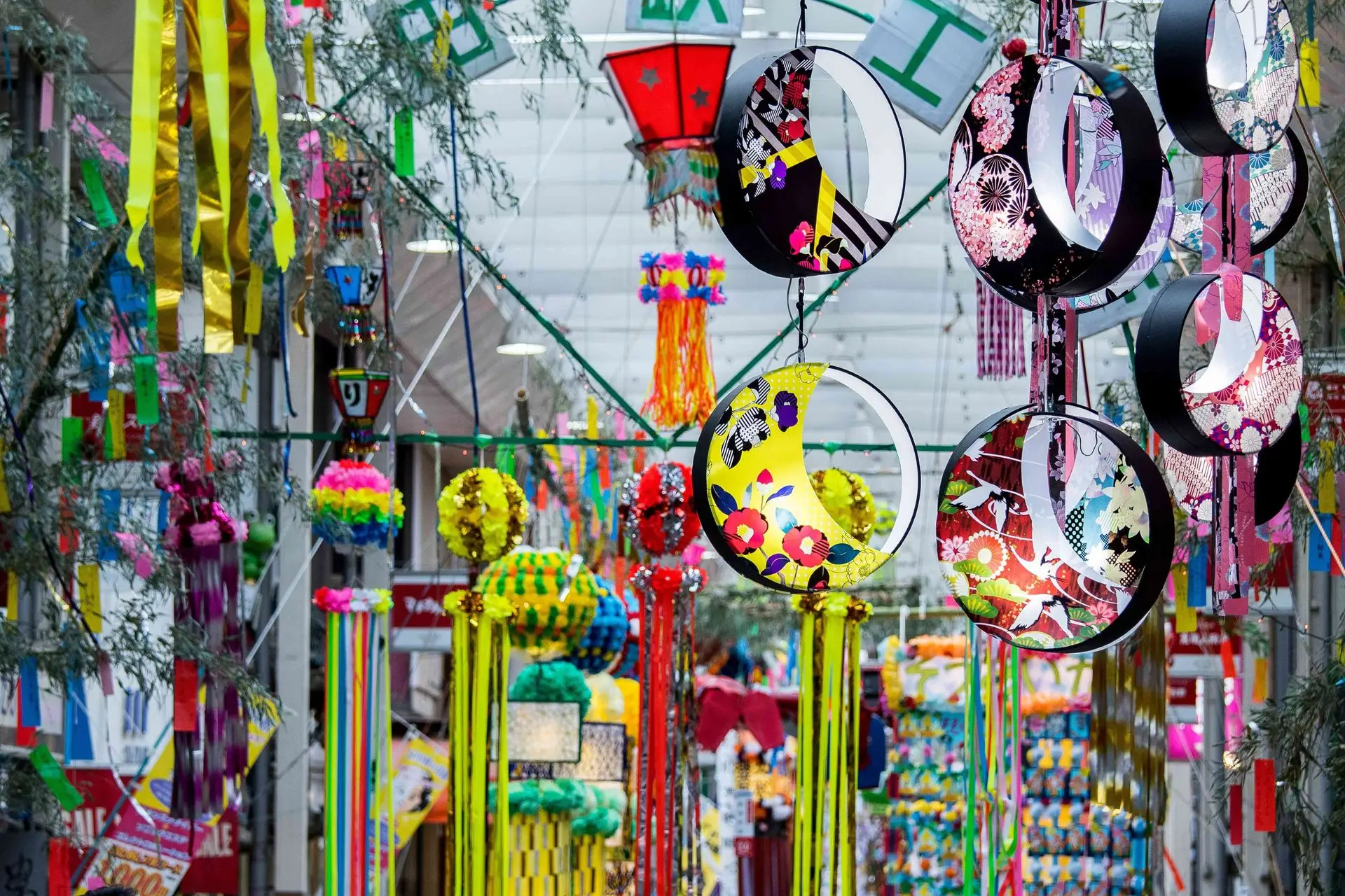 四大イベントの一つである前橋七夕まつり!
七夕飾りがまちなかを彩ります。