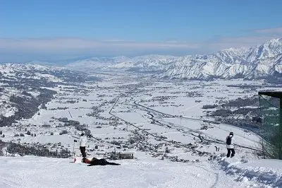 石打丸山スキー場からの眺望