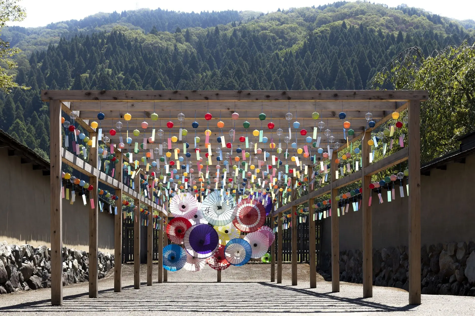 一乗谷朝倉氏遺跡　和傘スカイ