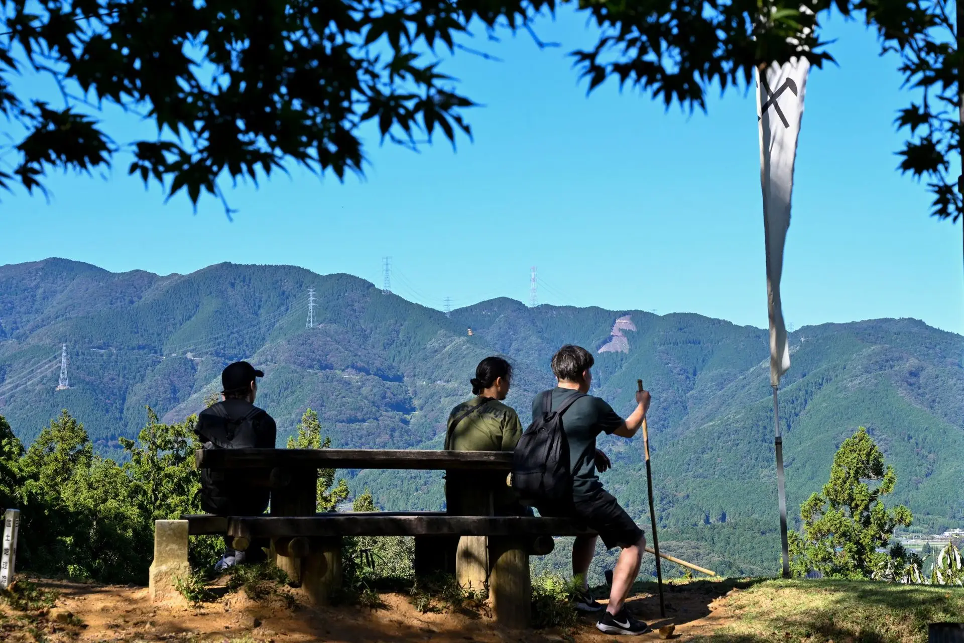 松尾山山頂（小早川秀明陣跡）