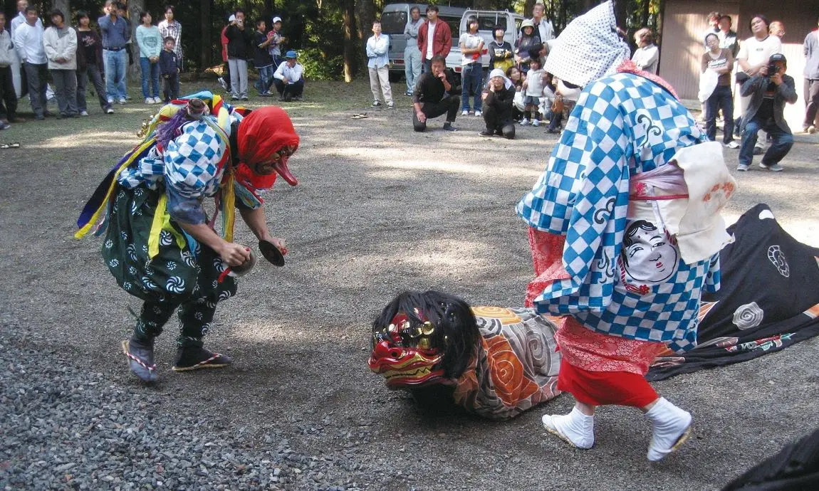 野中の獅子舞（中辺路）