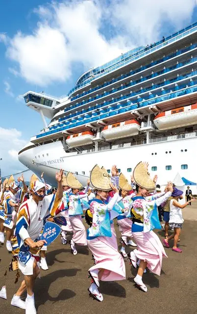 豪華客船の寄港