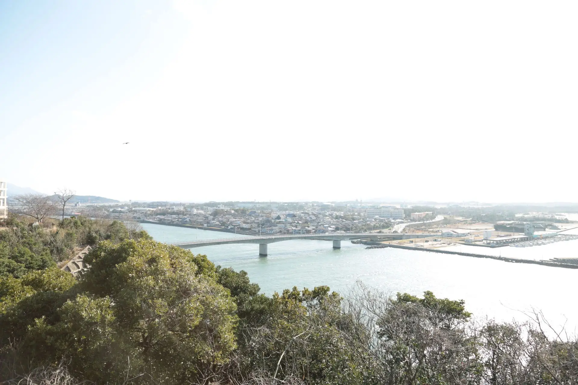 魚見公園展望台からの風景