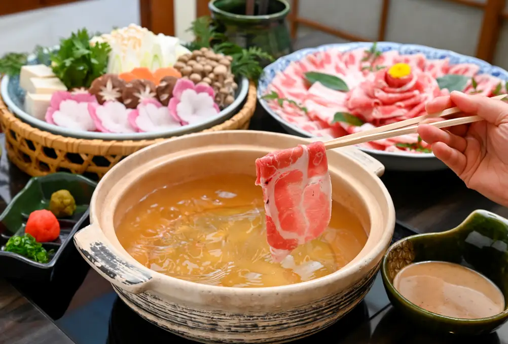 黒豚しゃぶしゃぶ_Kurobuta Pork Shabu-Shabu