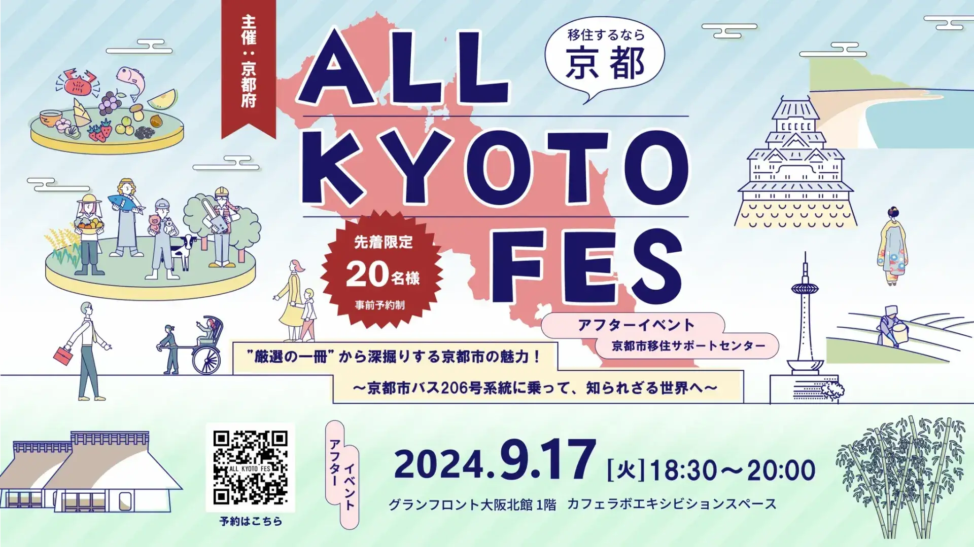 移住するなら京都ALL KYOTO FES・アフターイベント➀　”厳選の一冊”から深掘りする京都市の魅力！ ～京都市バス206号系統に乗って、知られざる世界へ～